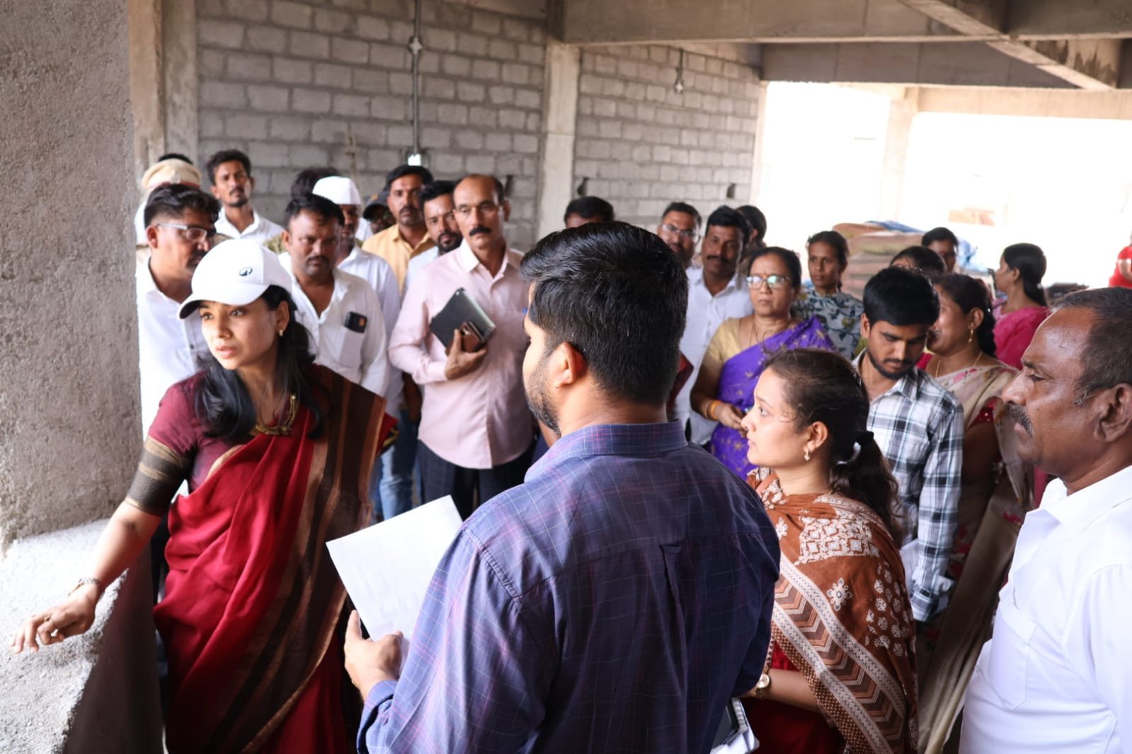 రుద్రంగి మండలం గైదిగుట్ట తండాలో నిర్మాణ పనుల పరిశీలన